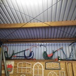 4x Nostalgische riet/stro snijder