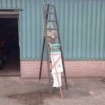 Nostalgische kersenplukladder