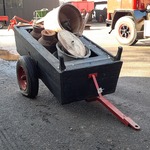 Nostalgische melkwagen met 2x melkbus