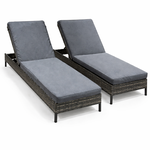 Ca. 10x Ligbed met dikke kussens Paco, Flamingo