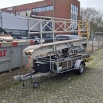 Aanhangwagen met bordes AL-KO