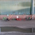 6x Zaai- en schoffel gereedschap