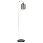 Vloerlamp Lusso rookglas 150×28 cm