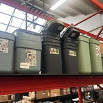 12x Opbergbakken, afvalbakken, wasmanden Curver