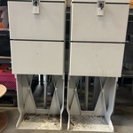 2x Componenten voetpadkast, schakelkast ABB, EH PEDESTAL