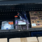 Partij elektronica en diverse artikelen w.o. inlegzooltjes W.o. Ledvan