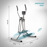 3x Fitnessapparaten w.o. crosstrainer, halterbank Physionics