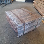 Ca. 126x Hardhouten paal, 5 x 5 x 75 cm