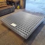 Ca. 48x Gegalvaniseerde gaasmat, Afmeting 180×180 cm, maaswijdte 10×10