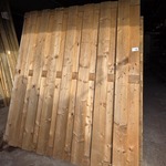 4x Schuttingpaneel, O.a. Hillhout