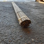 Ca. 32x Eiken latten, Afmeting ca. 15×15 mm, lengte 180-220 cm