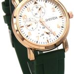 Ca. 10x Horloge SHIYIDA, Rubber Strap Green
