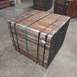 Ca. 252x Hardhouten paal, 5 x 5 x 100 cm