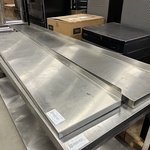 3x Rvs wandplank (2x 140 cm, 1x 200 cm)