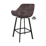 2x Luxe roterende barkruk, 80, adore  antraciet