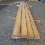 8x Eiken geschaafde vloerdelen, ca. 30 mm dik, lengte voornamelijk 420