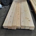 Ca. 49x Grenen vloerdeel met mes en groef, 2,1 x 14,7 x 510 cm