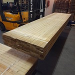 Ca. 90x Vuren balk geschaafd, 4,5 x 7 x 420 cm
