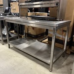Rvs werktafel 150x70x89 cm