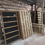 Partij schuttingpanelen o.a. Hillhout