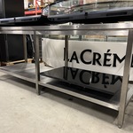 Rvs werktafel 220x70x89 cm