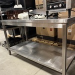 Rvs werktafel 150x70x89 cm