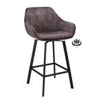 2x Luxe roterende barkruk, 80, adore  antraciet