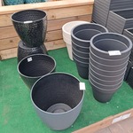 Ca. 19x Kunststof/ metalen bloempot, O.a. Geli