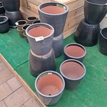 7x Stenen bloempot, TS Collection