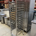 Rvs regaalwagen hoogte 170 cm