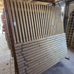 5x Schuttingpaneel, O.a. Hillhout