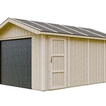 Prefab garage inclusief elektrische roldeur, Lasse