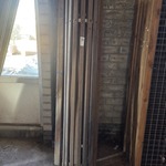 3x Houten beschermingspaneel