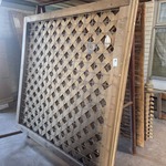 6x Schuttingpaneel, O.a. Hillhout