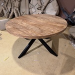 Eettafel, Rond, naturel