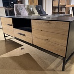 TV- meubel, zwart + bruin