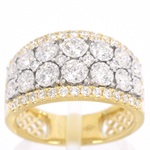 Gouden pavering met diamanten