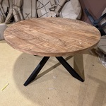 Eettafel, Rond, naturel