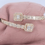 Rosegouden armband met diamanten