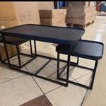 Set van 3 salontafels, zwart
