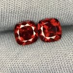 2x Natuurlijke Rhodolite Garnet | Totaal 5.40ct, Rood
