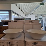 4x Waskom Best Design, Taps, glans wit