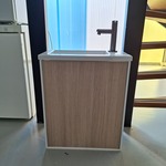 Fonteinmeubel eiken/wit