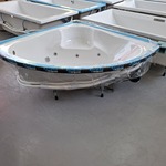 Whirlpool hoekbad, wit