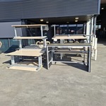 (NS materiaal) ca. 13x Bureautafel