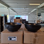2x Waskom Best Design, Ancona, mat zwart