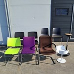 (NS materiaal) 9x diverse kantoorstoel, O.a Vepa, Gispen & Wilkhahn St