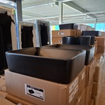 2x Waskom Best Design, Roveto, mat zwart