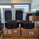 4x Waskom Best Design, Breela, mat zwart