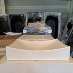 2x  Waskom Best Design, App, glans wit